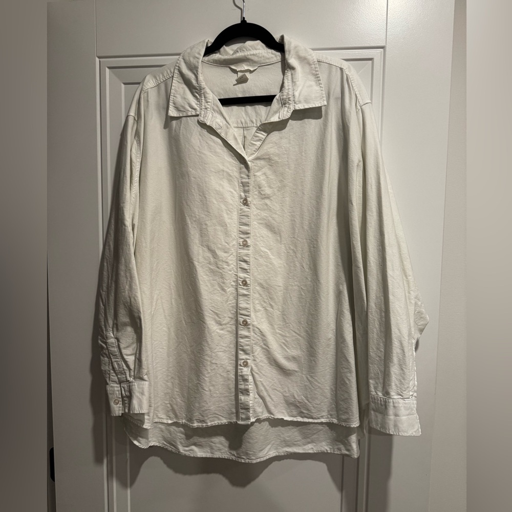Thicker cotton button up